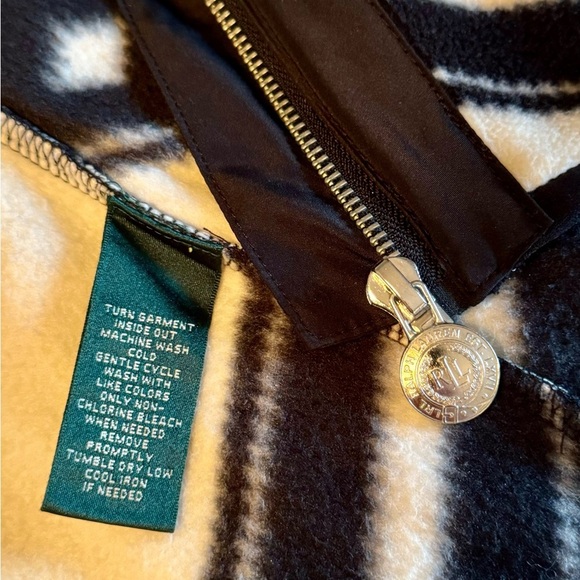 Ralph Lauren L-RL Lauren Active jacket in black & white chevron design size XS - Picture 5 of 11